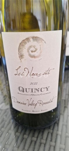 Thung lũng sông Loire Quincy Domaine Valéry Renaudat Les Nouzats 2022