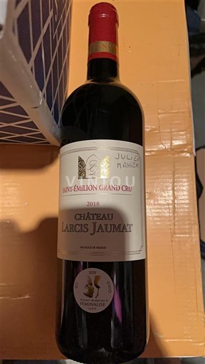 Bordeaux Saint-Émilion Grand Cru Grand Cru Château Larcis Jaumat 2018