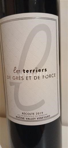 Thung lũng Rhône Côtes-du-rhône Les Terriers De Grès et de Force 2019