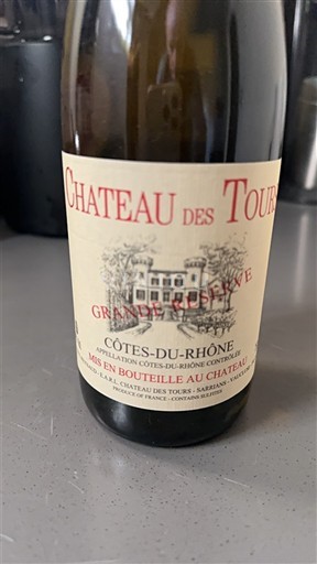 Rhône-dalen Côtes-du-Rhône Château Des Tours Grande Réserve 2015