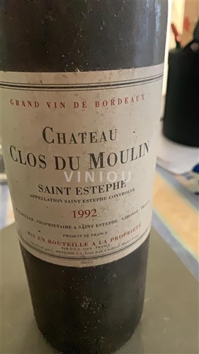 Bordeaux Saint-Estèphe Château Clos du Moulin 1992