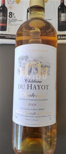 Bordeaux Sauternes Château Hayot 2009
