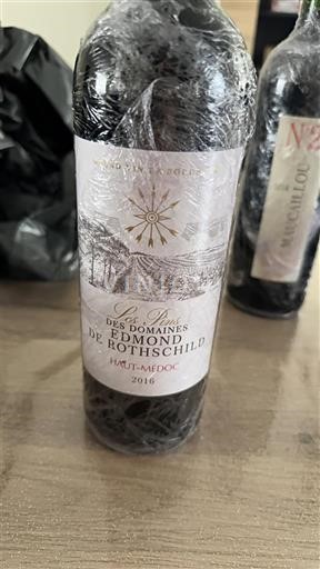Bordeaux Haut-Médoc Domaine Les Parcelles des s Edmond de Rothschild 2016