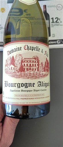Bourgogne Bourgogne-aligoté Domaine Chapelle & Fils Không niên vụ