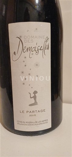 Roussillon Côtes-du-roussillon Domaine Des Demoiselles Le Partage 2012