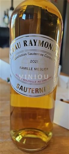 Burdeos Sauternes Château Raymond 2021