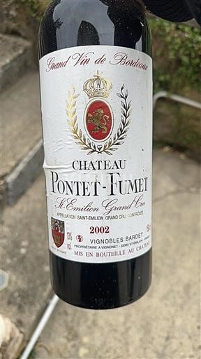 Bordeaux Saint-Émilion Grand Cru Château Pontet-Fumet 2002