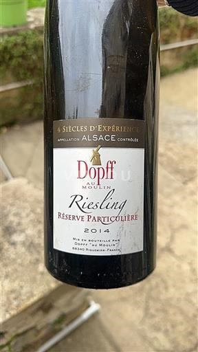 Alsace Riesling Dopff au Moulin Réserve Particulière 2014