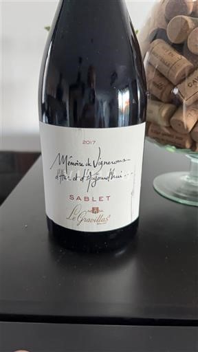 Thung lũng Rhône Không được chỉ định Les Gravillas Mémoire de Vignerons, Sablet 2017