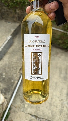 Bordeaux Sauternes Lafaurie-Peyraguey La Chapelle 2019