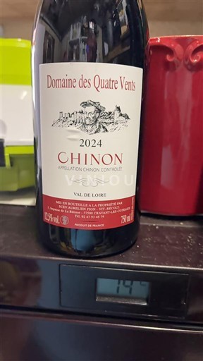 Údolí Loiry Chinon Domaine Des Quatre Vents 2024