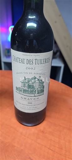 Bordeaux Graves Château Des Tuileries 2002