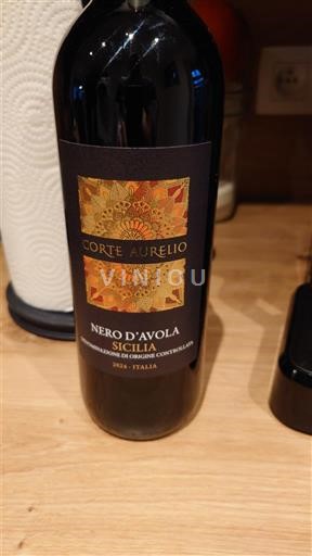 Vin Rouge sec Corte Aurelio 2022 Italie Sicile DOC