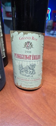 Burdeos Puisseguin-saint-émilion Grand Roc 1998