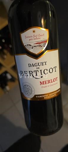 Aquitania e Charente Atlantico Berticot Daguet de Berticot Merlot 2022