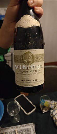 Burgundija Ni doloceno Premier Cru Paul Paillard Champs Martin 2006