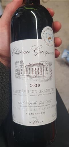 Bordeaux Saint-Émilion Grand Cru Grand Cru Château Gueyrosse 2020
