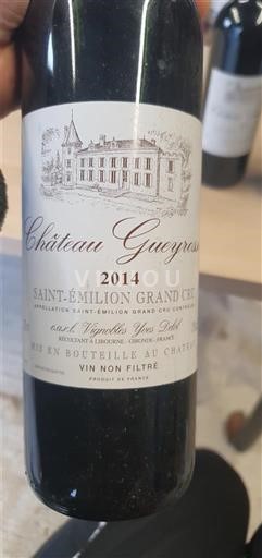Bordeaux Saint-Émilion Grand Cru Grand Cru Château Gueyrosse 2014