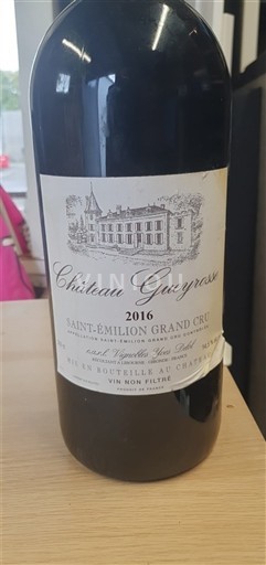 Bordeaux Saint-Émilion Grand Cru Château Gueyrosse 2016