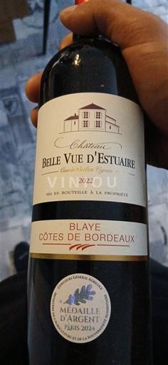 Bordeaux Blaye-côtes-de-bordeaux Château Belle Vue Estuaire Vieilles Vignes 2022