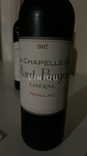 Bordéus Pauillac Haut-Bages Libéral La Chapelle de Haut-Bages Libéral 2017