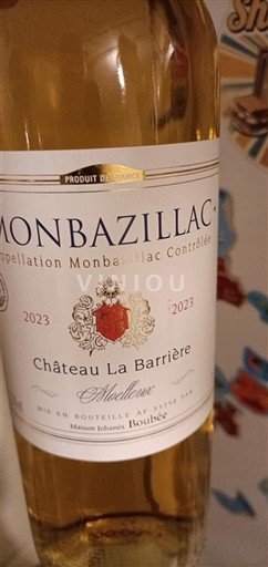 Jugozahod Monbazillac Château La Barrière 2023