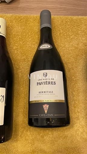 Thung lũng Rhône Hermitage Cave de Tain Les Hauts de Pavières Sélection Parcellaire 2018