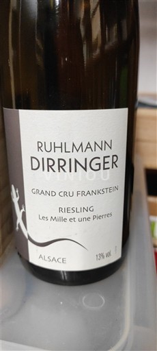 Alsace Riesling Grand Cru Ruhlmann Dirringer Les Mille et une Pierres 2021