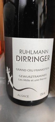 Alsace Gewurztraminer Grand Cru Ruhlmann Dirringer Les Mille et une Pierres 2021