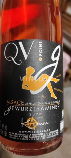 Alsace Gewurztraminer Kamm QV Point 9 2022