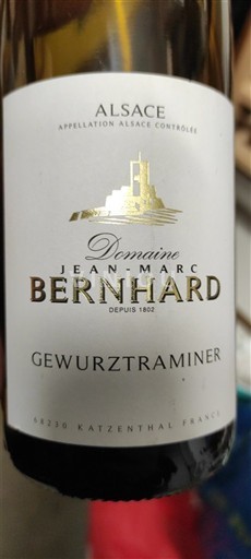 Alsace Domaine Jean-Marc Bernhard 2017