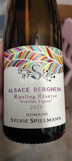 Alsace Riesling Domaine Sylvie Spielmann Riesling Réserve Vieilles Vignes 2020