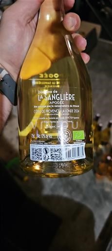 Provansa Ni doloceno Domaine La Sanglière Apogée 2024