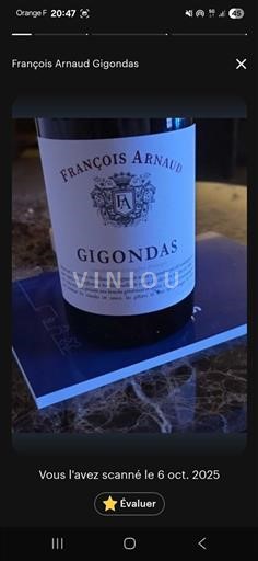 Thung lũng Rhône Gigondas François Arnaud 2022