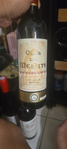 Bordeaux Saint-Émilion Grand Cru Grand Cru Clos des Menuts 1996