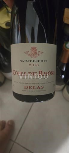 Rhône-dalen Côtes-du-Rhône Delas Saint-Esprit 2018