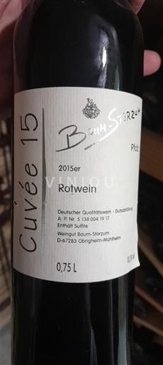 Rheinhessen Không được chỉ định Weingut Baum-Storzum 15 2015