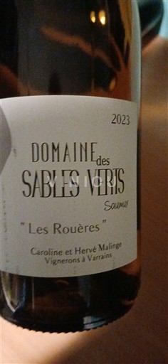 Thung lũng sông Loire Saumur Domaine Des Sables Verts Les Rouères 2023