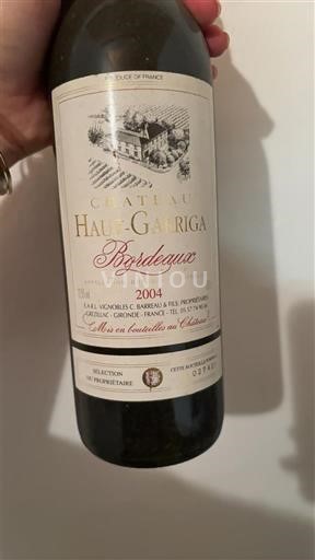 Bordeaux Château Haut-Garriga 2004