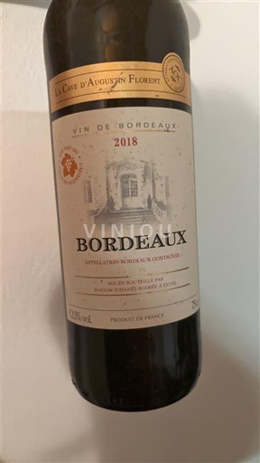 Bordeaux La Cave Augustin Florent 2018