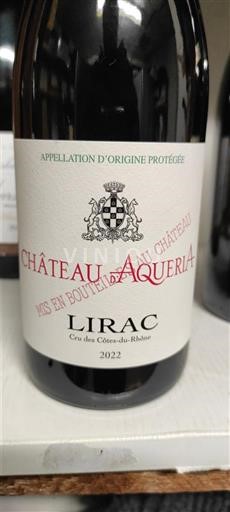 Valle del Ródano Lirac Château Aquéria 2022