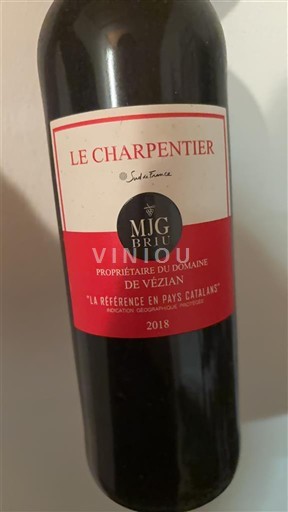 Languedoc và Roussillon Côtes Catalanes Domaine Vézian Le Charpentier 2018