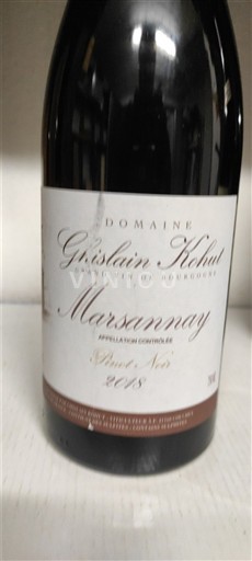 Borgogna Marsannay Domaine Grisotain Kohut 2018