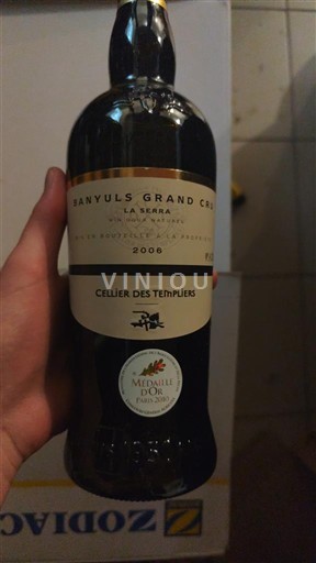 Roussillon Banyuls Grand Cru Grand Cru Cellier des Templiers La Serra 2006