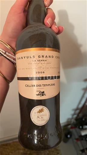 Roussillon Banyuls Grand Cru Grand Cru Cellier des Templiers La Serra 2006