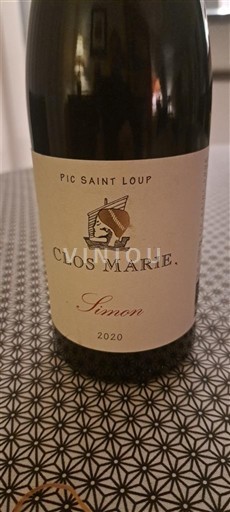 Languedoc Pic-saint-loup Clos Marie Simon 2020