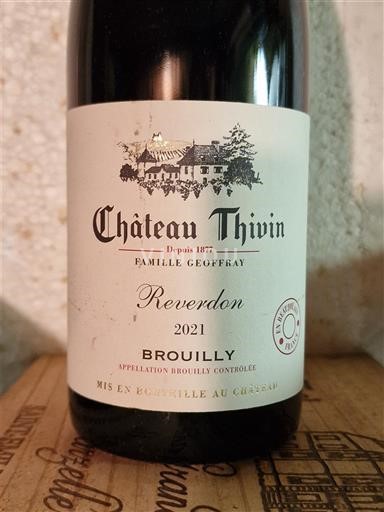 Beaujolais Brouilly Château Thivin Reverdon 2021