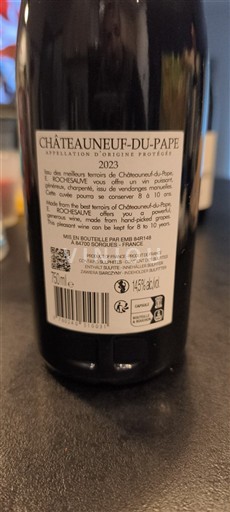 Rhônen laakso Châteauneuf-du-Pape E. Rochesauve 2023