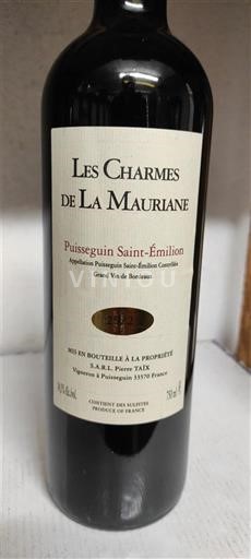 Bordeaux Puisseguin-saint-émilion Les Charmes de la Mauriane 2022
