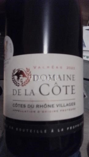 Rhônevallei Côtes-du-rhône-villages Domaine La Côte Valréas 2023